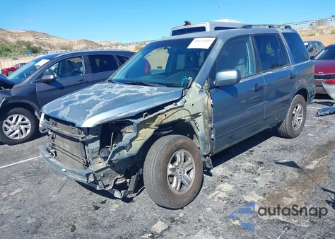 2005 Honda Pilot Ex-L from USA, damaged, VIN 2HKYF18595H511692